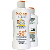 Babaria Lasten aurinkovoide vettä hylkivä voide Spf50 200 ml, 2 kpl