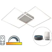 Q-SMART-HOME Älyriippuvalaisin Inigo, himmennettävä, Alumiini/harmaa/sinkki, Olohuone/ruokailutila, Metalli, Moderni,