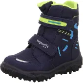 Superfit Talvisaappaat 'Husky' sininen / neonvihreä