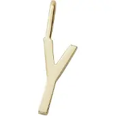 Design Letters Letter For Initial Necklace A-Z (18K Gold-Plated) - Gold - 10 MM