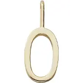 Design Letters Letter For Initial Necklace A-Z (18K Gold-Plated) - Gold - 10 MM