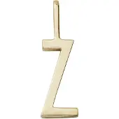 Design Letters Letter For Initial Necklace A-Z (18K Gold-Plated) - Gold - 10 MM