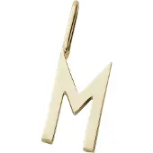 Design Letters Letter For Initial Necklace A-Z (18K Gold-Plated) - Gold - 10 MM