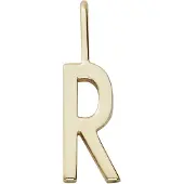 Design Letters Letter For Initial Necklace A-Z (18K Gold-Plated) - Gold - 10 MM
