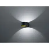 TRIO Lacapo seinävalaisin LED 4,5 W musta/kulta