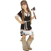 Widmann Native American Lasten Musta Naamiaisasu - X-Large