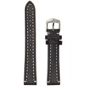 Hirsch Liberty musta artisaani nahkaranneke 1090 02 50 24mm