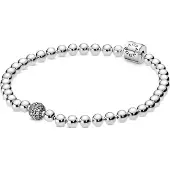 Pandora hopeinen pavé rannekoru 598342CZ-19