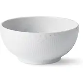 Royal Copenhagen White Fluted -kulho pitsikuvio, 18 cm Valkoinen