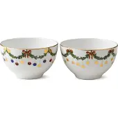 Royal Copenhagen - Star Fluted Christmas Kulho 30 cl 2 kpl