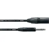 Cordial Audiokaapeli XLR uros - 6,3 mm balansoitu, 2,5m
