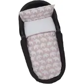 Rätt Start Elephant Eco, Bed Set, Stroller/Cot, Pink - Pink - ONE SIZE