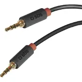 SBS TECABLE35KR, 3.5mm, Uros, 3.5mm, Uros, 1,5 m, Musta