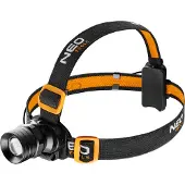 Neo Tools led-ajovalaisin, 3xaa, musta, zoom-toiminto, alumiini, 250 lumenia