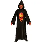 E-Carnavalskleding.nl Demoniviikatemiehen naamiaisasu lapselle - 8-10 vuotta (140 cm)