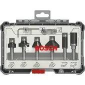 Bosch Jyrsinteräsarja HM reuna- ja profiili, 6 mm, 6-os.