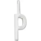 Design Letters 10Mm 925 Sterling Silver A-Z - Silver - ONE SIZE
