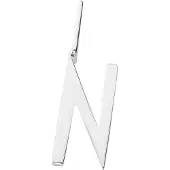 Design Letters Archetype Charm 10 mm Silver A-Z N