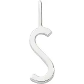 Design Letters 10Mm 925 Sterling Silver A-Z - Silver - 10 MM