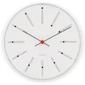 Arne Jacobsen - Bankers Seinäkello 16 cm Valkoinen
