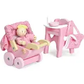 Le Toy Van Nukkekodin Kalusteet Vauvanhuonesetti 5