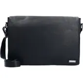 Greenland Black Nappa Lähettilaukku Nahka 38 cm Musta