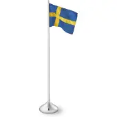 Rosendahl Pöytälippu 35 cm Ruotsalainen