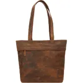 Green Burry Vintage Shopperit Nahka 39 cm Ruskea