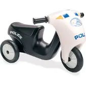 Dantoy Kumipyöräinen Poliisimopo, Musta/Valkoinen