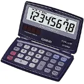 Casio Sl100ver Pocket Calculator Musta
