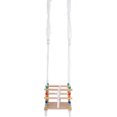 Bigjigs Wooden Bead Swing keinu puinen 12m+ 25kg 1 kpl