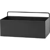 Ferm Living Wall Box kukkalaatikko, suorakaide, musta