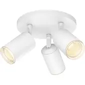 Philips Hue White and Color Ambiance Fugato älyspottivalaisin, valkoinen, 3 x 4.2W, GU10