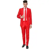 Opposuits Suitmeister Punainen Puku - Medium