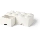 LEGO 8-nuppinen valkoinen'säilytyslaatikko 5006209