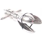 Kiotos Steel Asslock Metallinen Anustappi 14 cm - Silver
