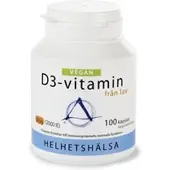 Helhetshälsa D3-vitamin Vegan 50 mcg 100 kapselia
