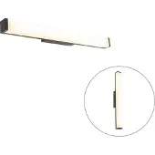 QAZQA Moderni kylpyhuoneen seinävalaisin musta 62 cm IP44 - Cascada