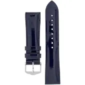 Hirsch Diva kiiltävä sininen nahkaranneke 015 36 1 80 16mm