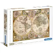 Clementoni High Quality Collection Old-Map -palapeli, 3000 palaa