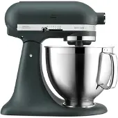 KitchenAid Artisan, Seisova tehosekoitin, Musta, Vaivaus, Vaivaus, Sekoitus, 1 m, 4,8 L, Pebbled Palm (KSM185PSEPP)