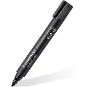 Staedtler 352 Lumocolor Perm bullet -huopakynä, 2,0 mm, musta, 10 kpl