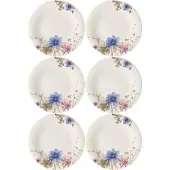 Villeroy & Boch Mariefleur Gris -lautanen, 21 cm, 6 kpl