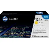 HP – 124A, alkuperäinen keltainen LaserJet-värikasetti, 2000 sivua, Keltainen, 1 kpl (Q6002A)