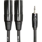 Roland Black 3,5mm TP - 2x XLR M Cable 3m