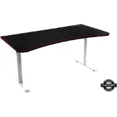 AROZZI Arena Gaming Desk -pelipöytä, valkoinen / musta