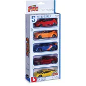Bburago Diecast Autot 1:43 5-pack Lajiteltu