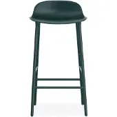 Normann Copenhagen Form baarituoli matala Green, vihreäksi lakattu teräsjalat