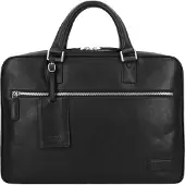 PICARD Authentic Asiakirjasalkku Nahka 40 cm Kannettavan tietokoneen taskun syvyys Musta