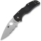 Spyderco Native 5 Lightweight C41PSBK5 Black FRN, partially serrated pocket knife